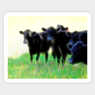 Electric Cows Sticker